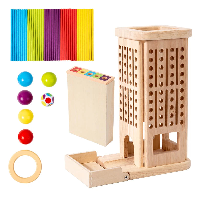 Wooden Stick And Tower Game &ndash; All-In-One Learning Toy NB320C1