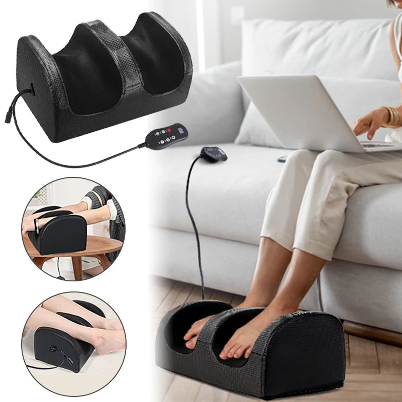 Elektrický masážní přístroj na nohy s dálkovým ovládáním, vyhříváním a shiatsu hnětením