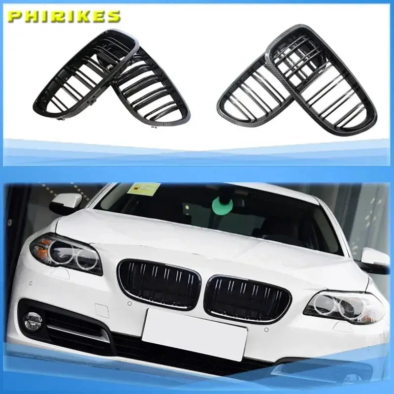 For BMW F10 F18 F02 F11 M5 10-15 Grill Grille Gloss Black Kidney Sport Dual Slat Body kit Car Exterior parts by InterCyprus Trading Ltd