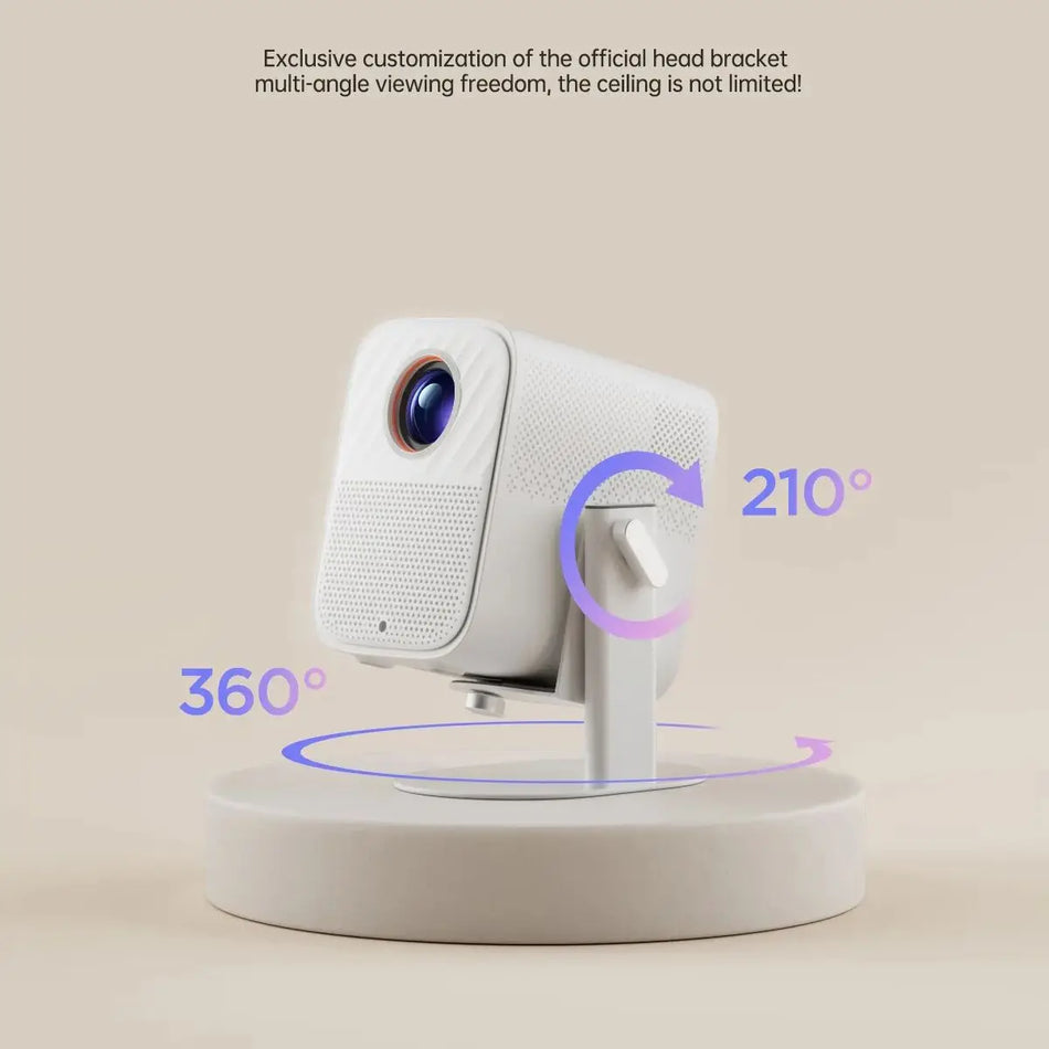 Lenovo Nešiojamas 4K Android Projektorius Su Automatinio Fokusavimo, 32GB, Integruotu Garsiakalbiu