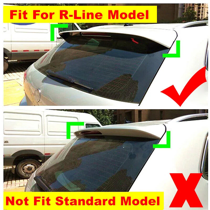 Takaluukun spoileri Volkswagen Tiguan R-Line MK2, kiiltävä musta ABS-sarja