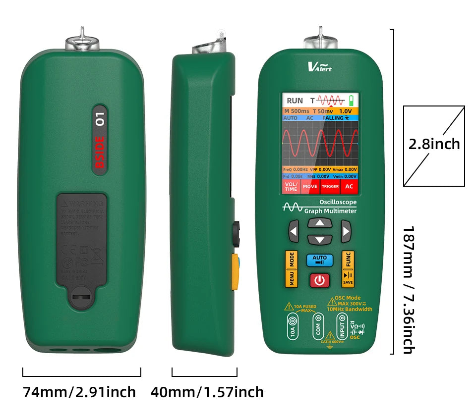 BSIDE O1 Digital Multimeter &ndash; Rechargeable Handheld Scope