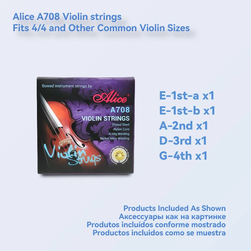 Alice Professional Violin Strings A747 &ndash; Stable Tone A708