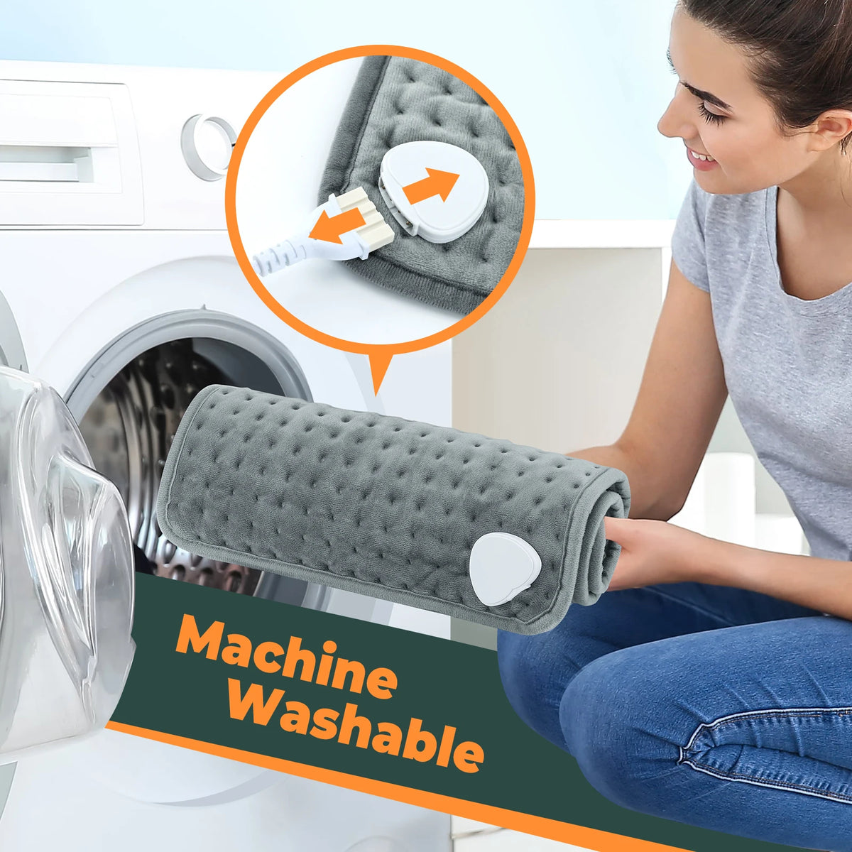 AFDEAL Electric Heating Pad 10-Gear Blanket - Remote Warmth