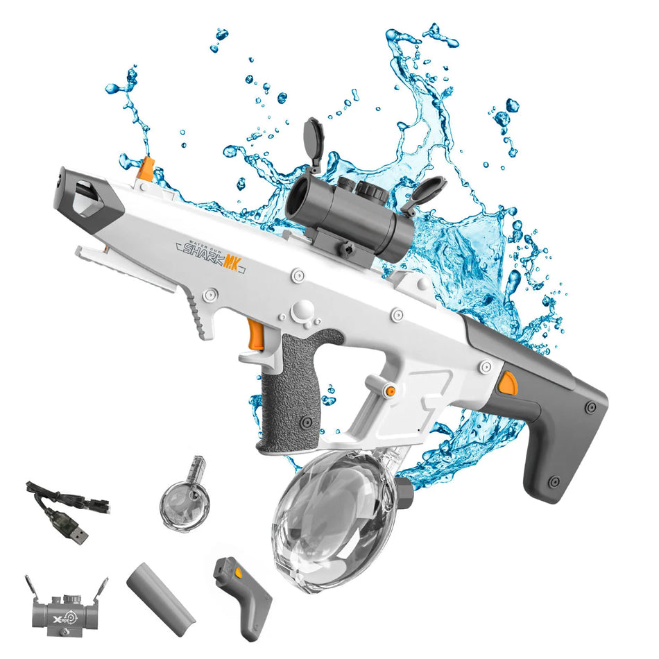 Pistola de Água Elétrica Auto-Prima – Carregamento USB Tanque de 810ml
