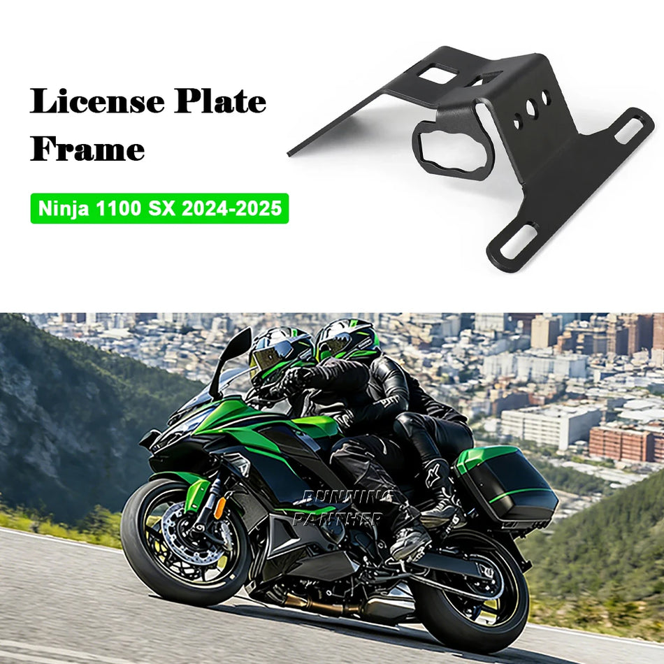Aizmugurējā numura zīmes turētājs CNC alumīnijs Kawasaki Ninja 1100SX
