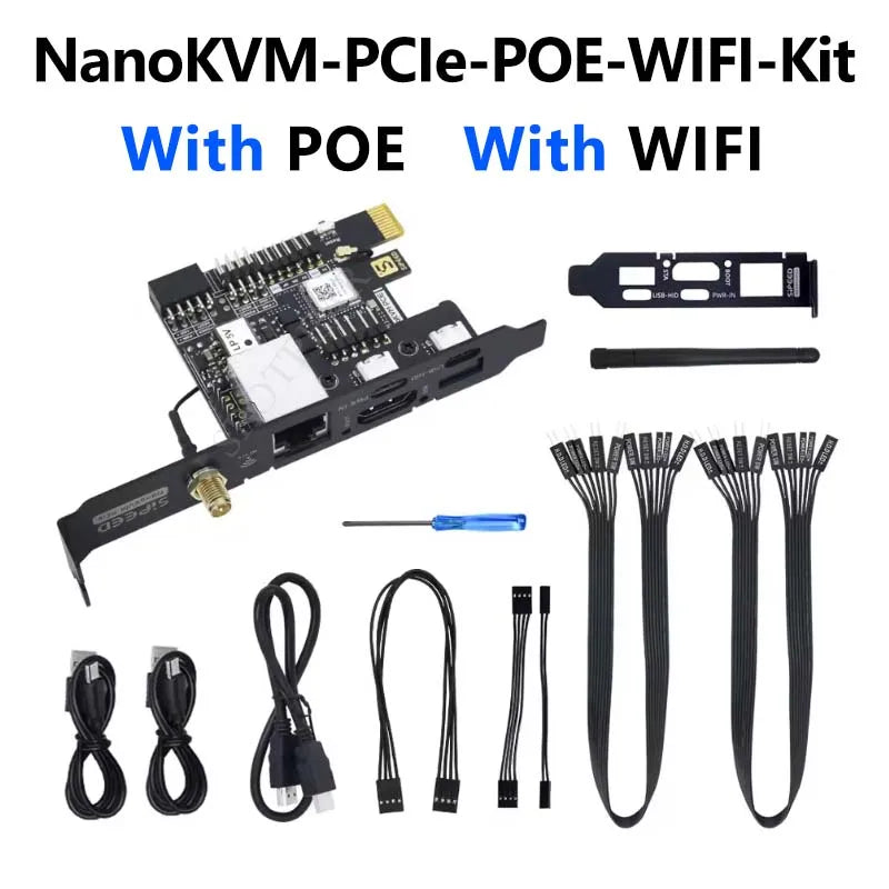 Sipeed NanoKVM Series - USB, PCIe &amp; FULL Versions for Seamless Integration With POE-With WIFI