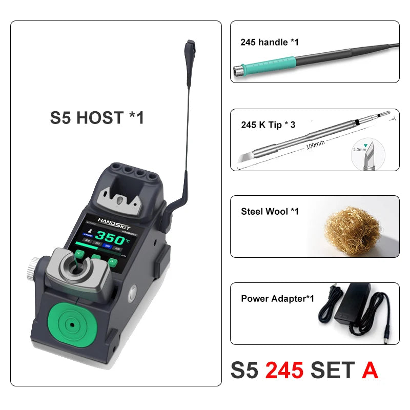 3-In-1 S5 Intelligent Soldering Station &ndash; Auto Sleep 120W