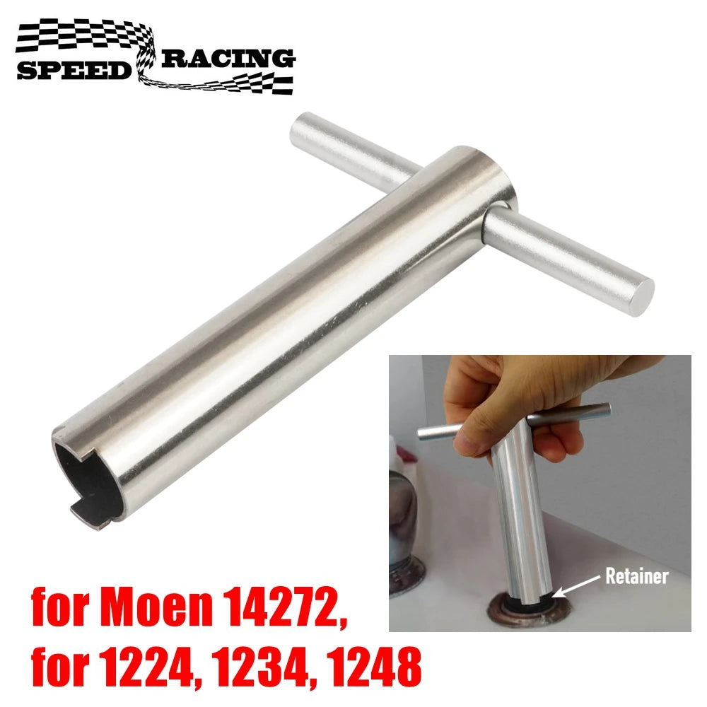 Cartridge Retainer Removal Tool with Handle For Moen 14272, Cartridge Puller for 1224 1234 1248 Faucet Bathtub Replacement Part by InterCyprus Trading Ltd