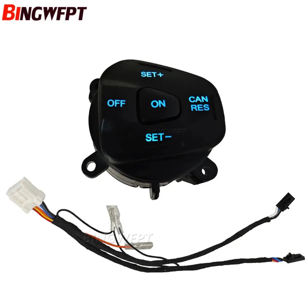 Steering Wheel Right Cruise Control Switch Button With Wiring Harness For Ford Fiesta MK7 Escort Ecosport 2013-2015 by InterCyprus Trading Ltd
