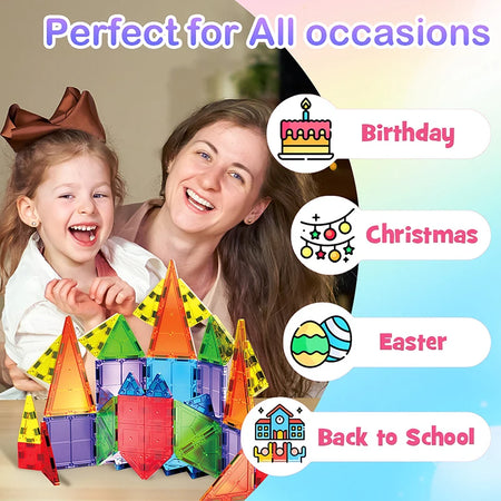 Mini Magnetic Tiles Travel Toys 3.75cm &ndash; Portable STEM