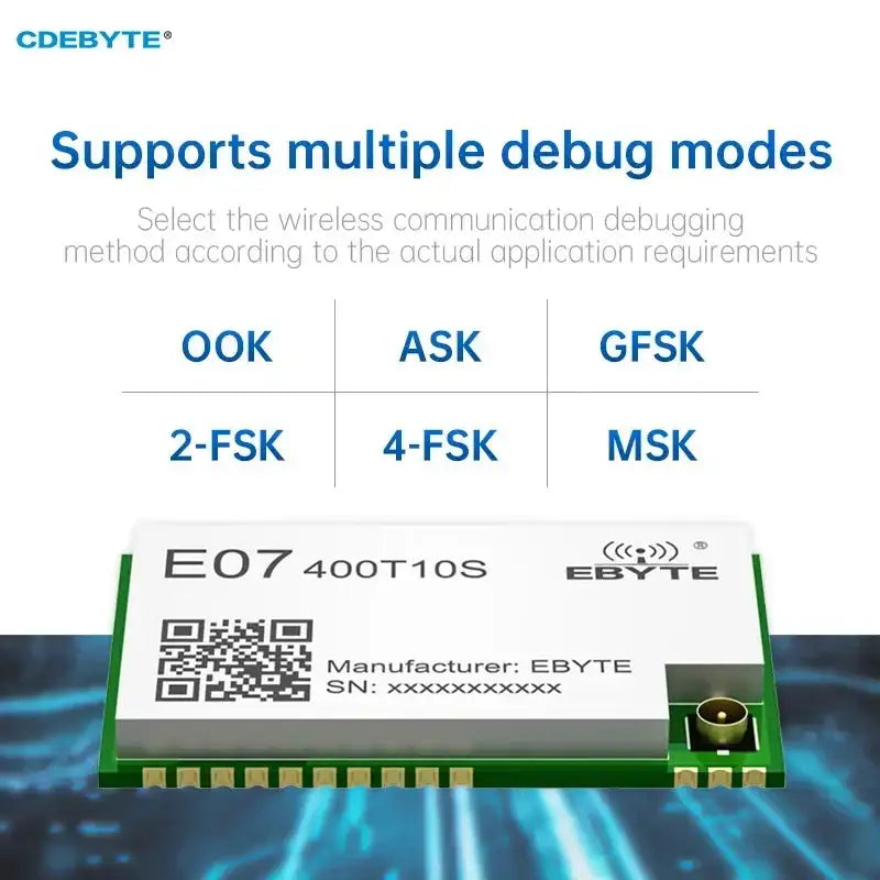 CDEBYTE CC1101 Wireless RF Module 410 450MHz 1.5km Range