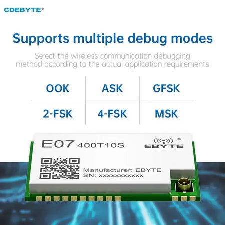 CDEBYTE CC1101 Wireless RF Module 410 450MHz 1.5km Range