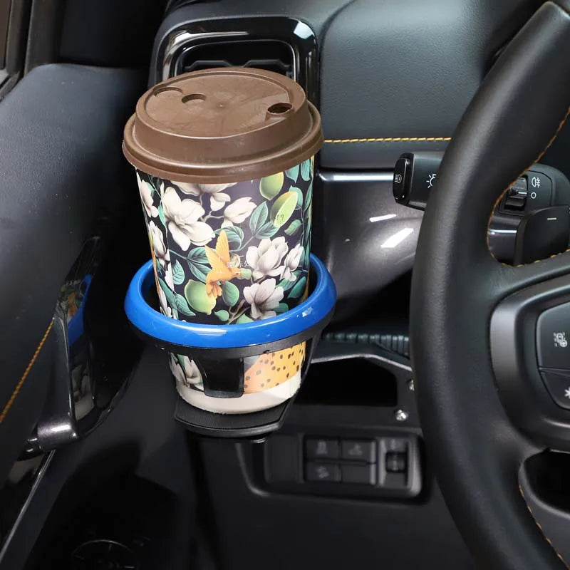 Portavasos negro de tablero de acero al carbono para Ford Ranger 2023