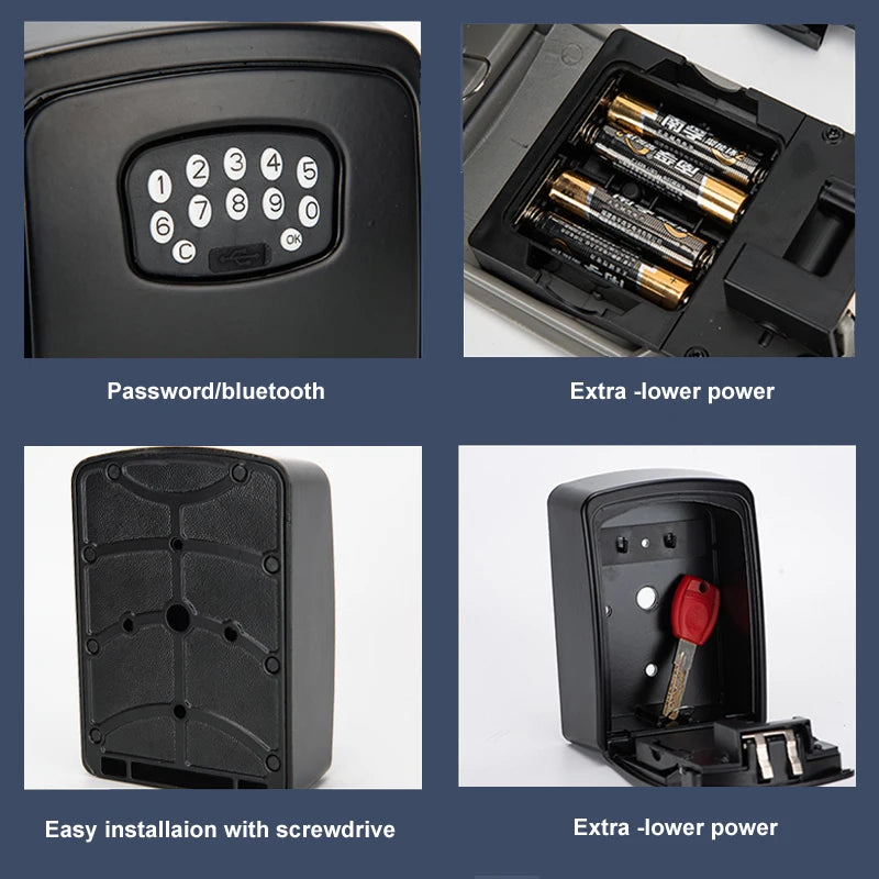 TUYA Fingerprint or Password Safe Key Box &ndash; Smart Lock Box