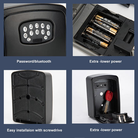 TUYA Fingerprint or Password Safe Key Box &ndash; Smart Lock Box