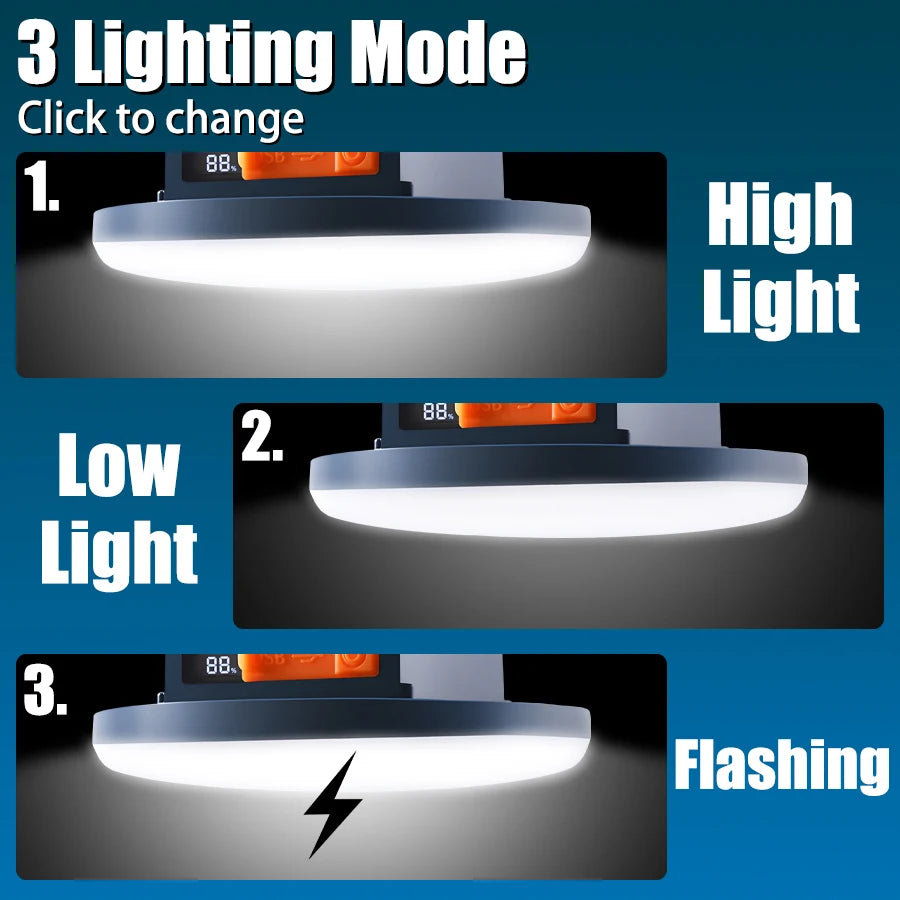 Wins Fire Rechargeable Camping Lantern &ndash; Exceptional Brightness and Versatility
