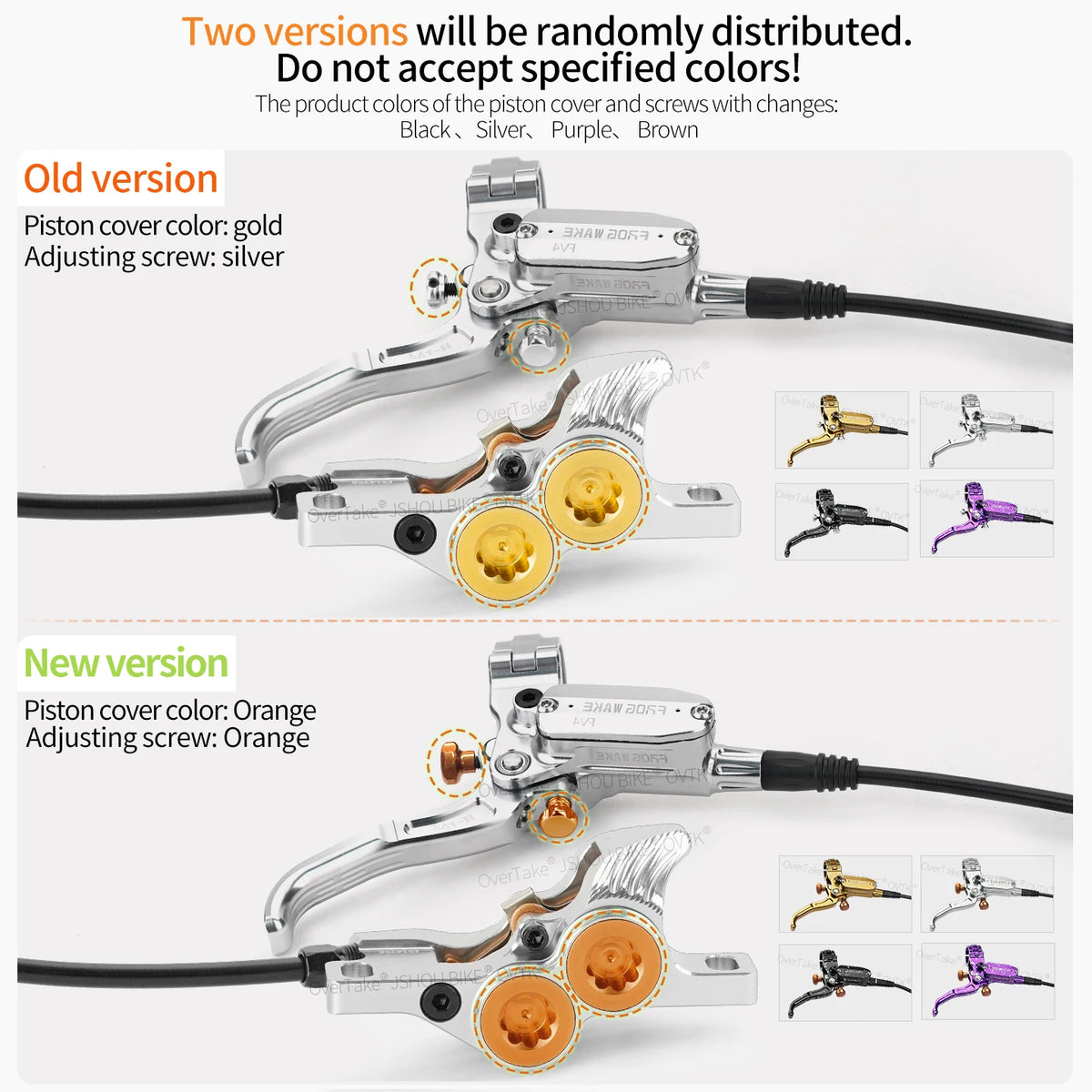 Frog Wake FV-4 MTB Hydraulic Disc Brake Kit &ndash; Four-Piston