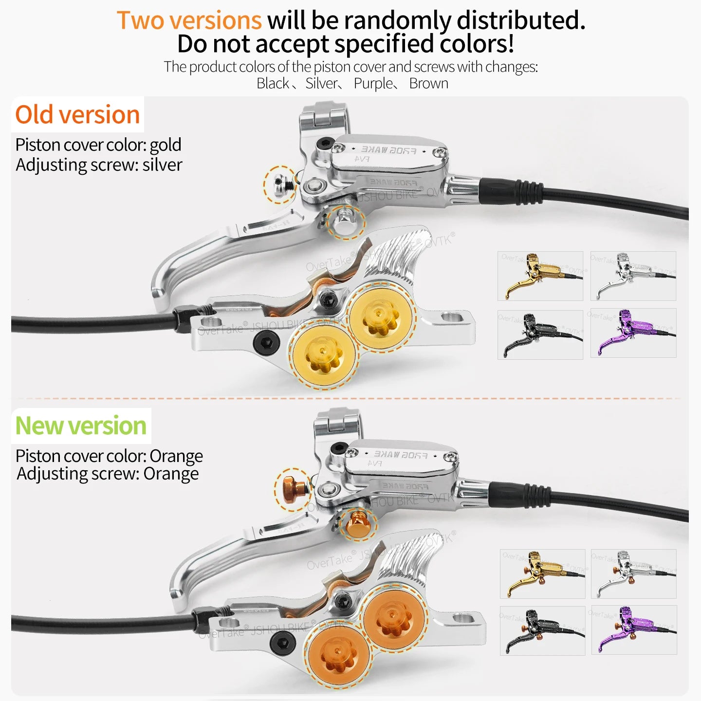 Frog Wake FV-4 MTB Hydraulic Disc Brake Kit &ndash; Four-Piston