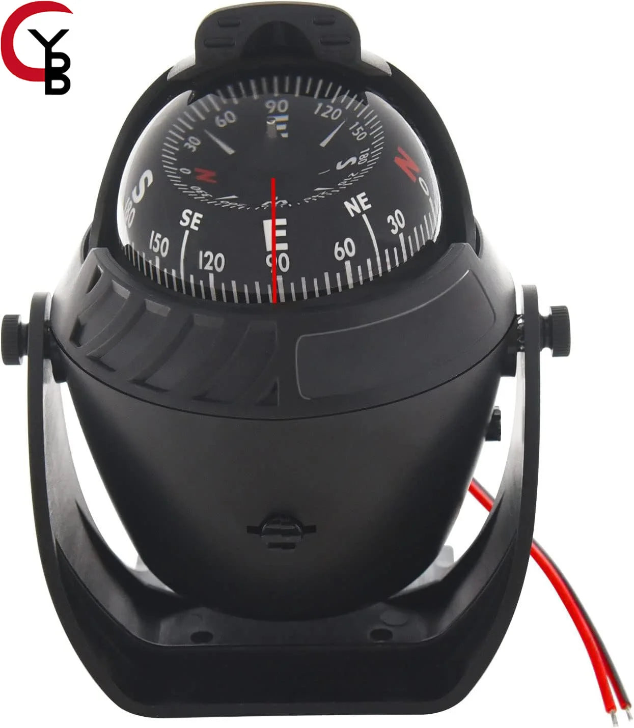 Boat Flush Mount Compass &ndash; Illuminated Pivoting Display