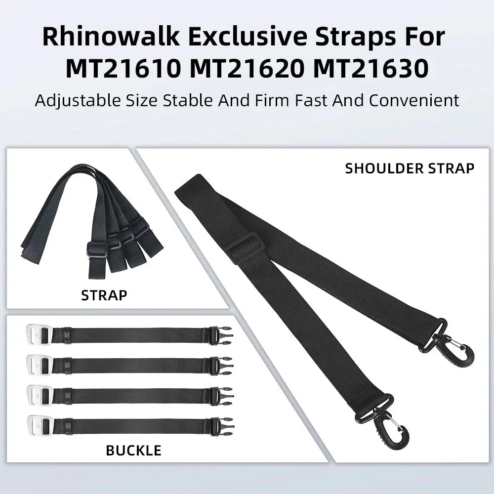 Rhinowalk Motorcycle Bag Straps For MT21610/MT21620/MT21630 Special Adaptation Straps Hardware Hook Buckle Shoulder Strap by InterCyprus Trading Ltd