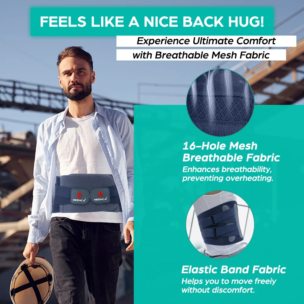 Back Braces for Lower Back Pain with Support System Herniated Disc,Lumbar supports for Sciatica Scoliosis Heavy Lifting and Work