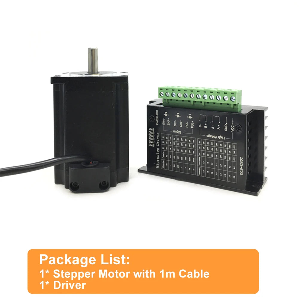 2PH 57 Open Loop Stepper Motor Drive Kit &ndash; High Precision Control 1.2Nm Motor / With TB6600 Drive