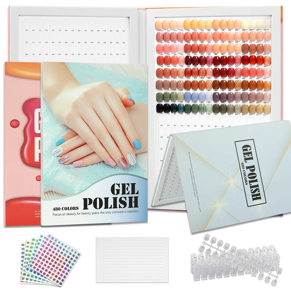 P-SB10-480 Nail Color Display Shelf &ndash; Nail Art Sample Book