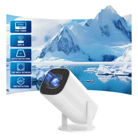 Hongtop Android 11 Projector - WiFi 6 Bluetooth Portable P30 / US Plug