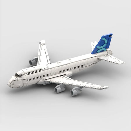 MOC Boeing 747 Passenger Aircraft Building Blocks Set 1292PCS / PDF Guide by Email