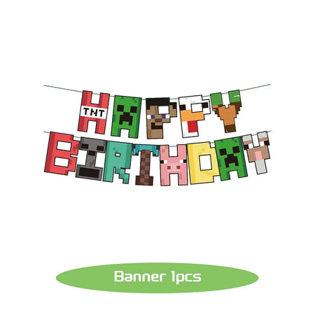 Birthday Party Cartoon Game Tableware Set for Kids