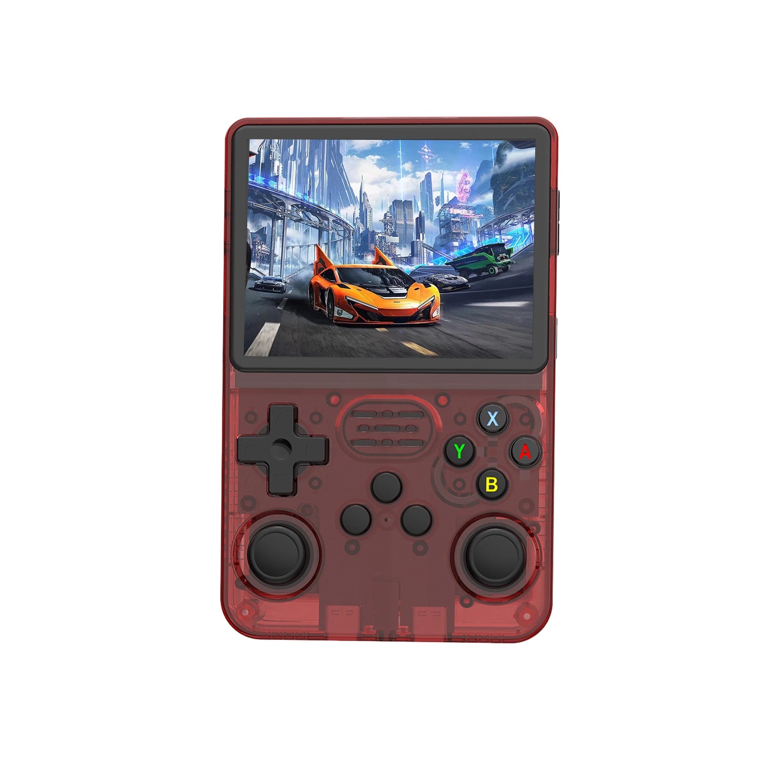 R36S Open Source K36 Handheld Game Console with 16000+ Games and 3.5" IPS Screen Red