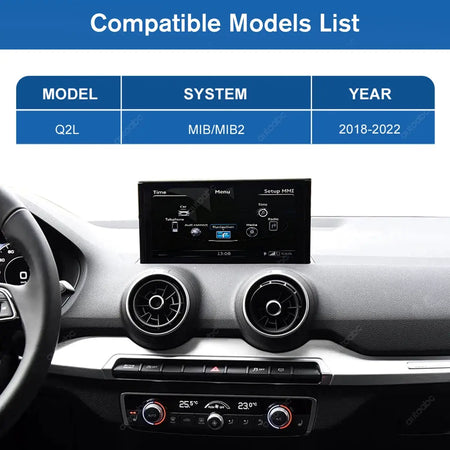 Wireless CarPlay 12.3" Ultra-Thin Linux Touch Screen for Audi Q2L 2018-2022 HD Multimedia Display GPS Navigation Mirror Link BT by InterCyprus Trading Ltd