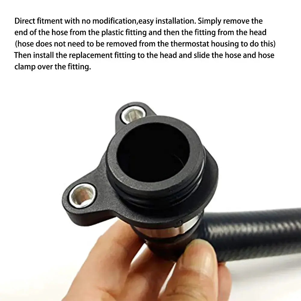 Aluminum Water Hose Fitting Replacement For BMW N54 335i 335 11537541992 11537544638 N54 N53 N52 Engines TF-1019 by InterCyprus Trading Ltd