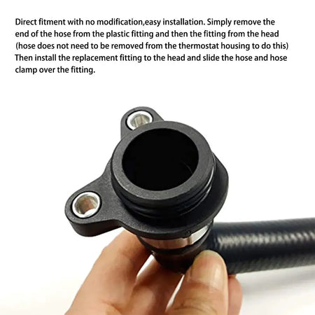 Aluminum Water Hose Fitting Replacement For BMW N54 335i 335 11537541992 11537544638 N54 N53 N52 Engines TF-1019 by InterCyprus Trading Ltd