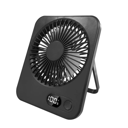 Mini Portable Desk Fan USB Rechargeable Desktop Fan &ndash; Quiet black