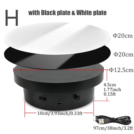 BFOLLOW 360 Rotating Turntable for Photography &amp; Exhibitions H with White Black / CHINA