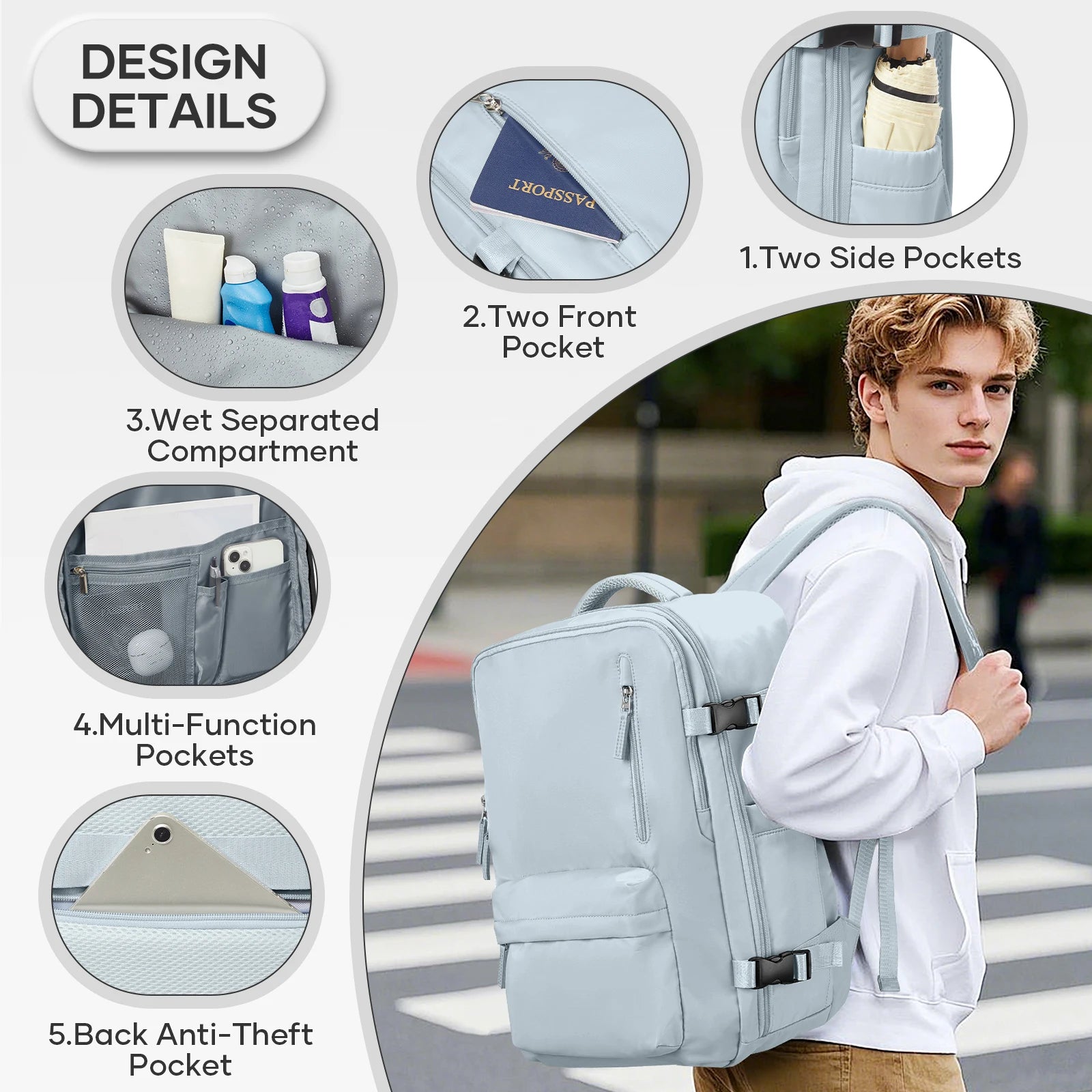 Vacpack Backpack &ndash; Unisex Travel Bag With Large Capacity