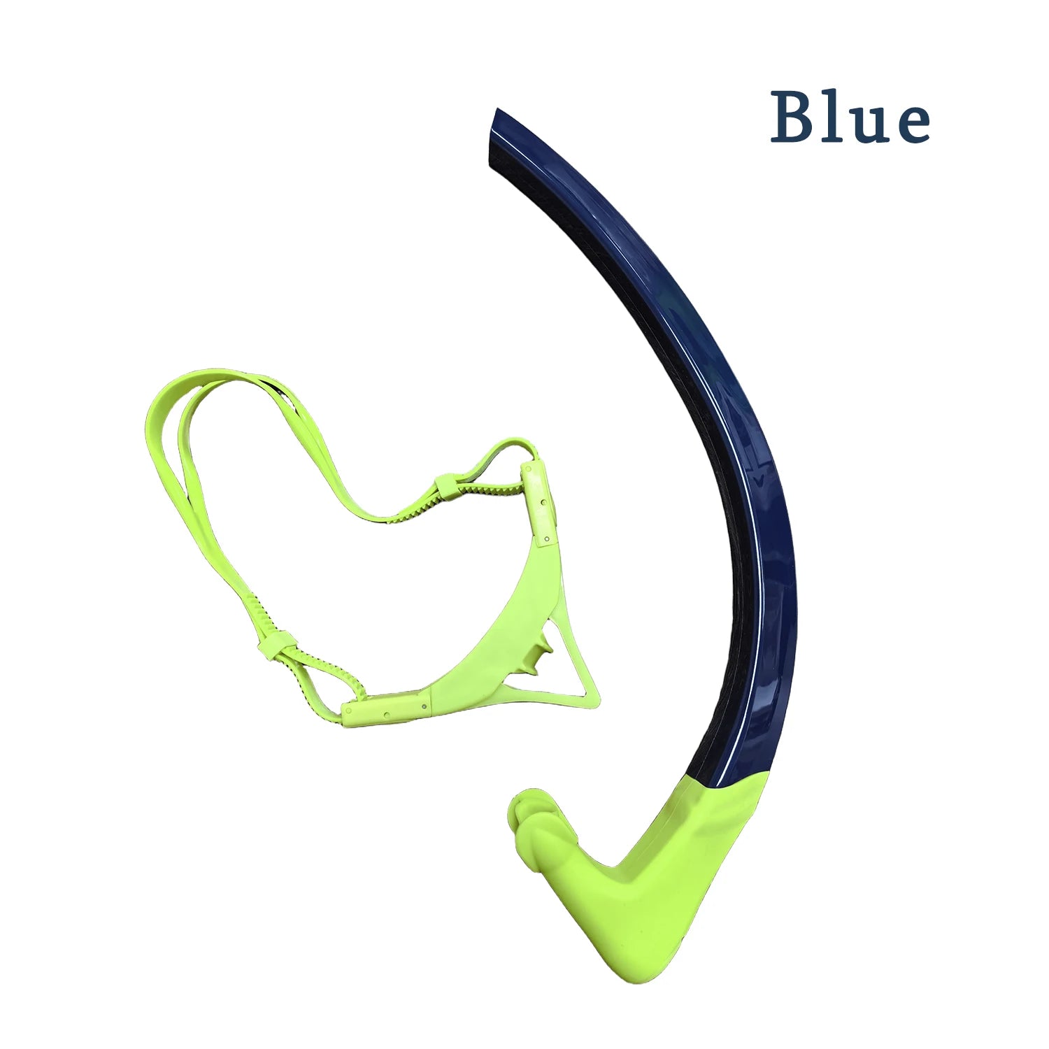 Adult Diving Triangle Snorkel - Comfortable Silicone Blue