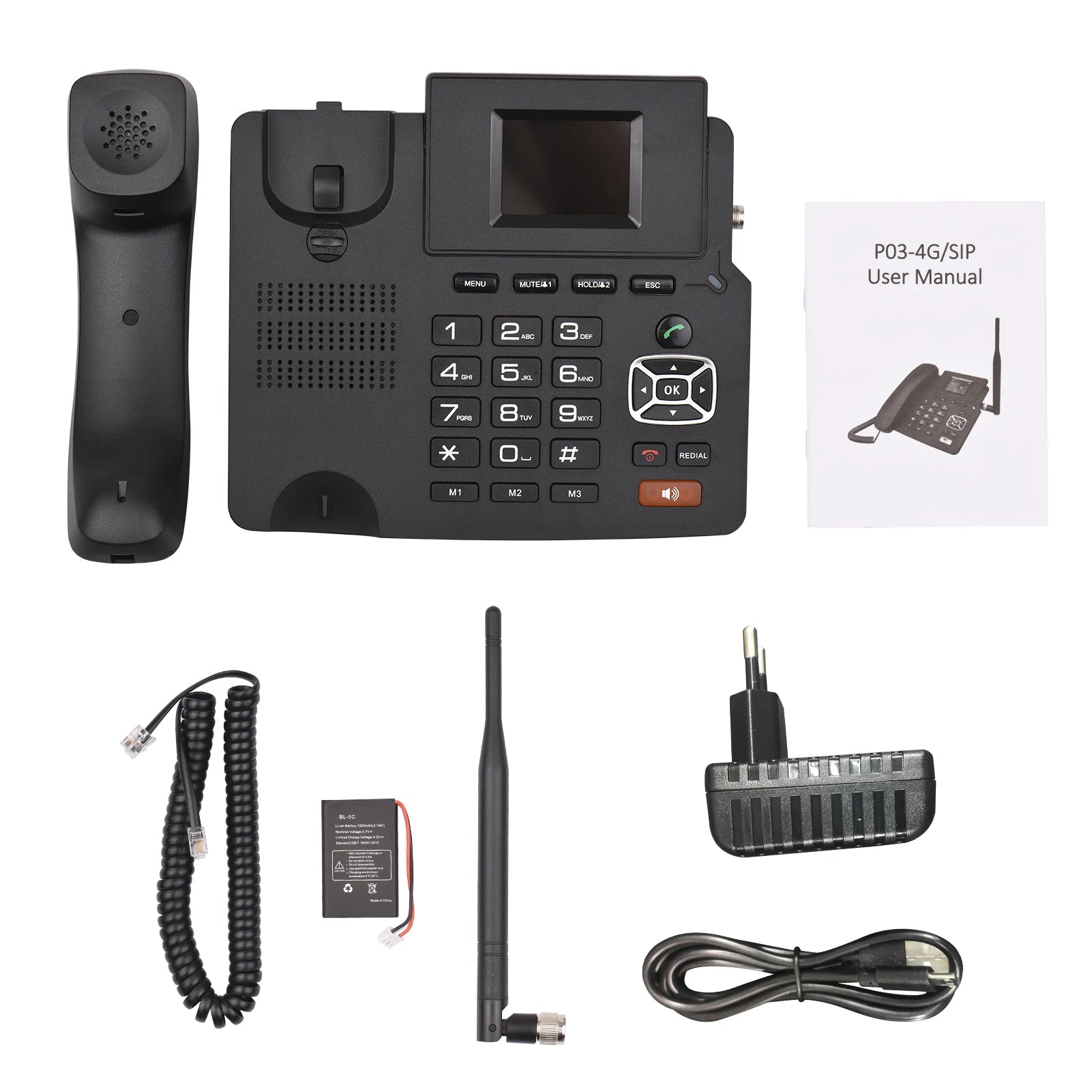 4G Desktop Dual Modes Wireless Telephone &ndash; 2 SIP Accounts