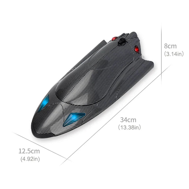 High-Speed Water-Cooled Turbojet RC Speedboat 40KM/H with LED Lights