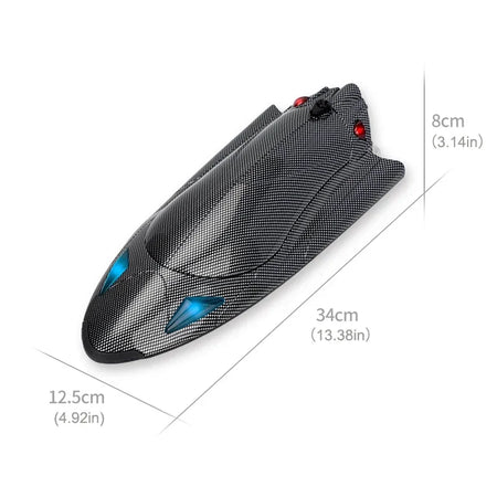 High-Speed Water-Cooled Turbojet RC Speedboat 40KM/H with LED Lights