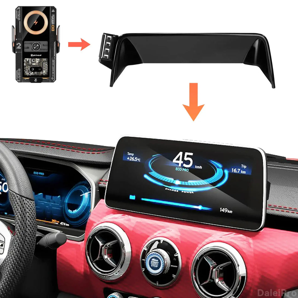 Car Phone Holder With Wireless Charging And Metal For Baic Bj40 by InterCyprus Trading Ltd