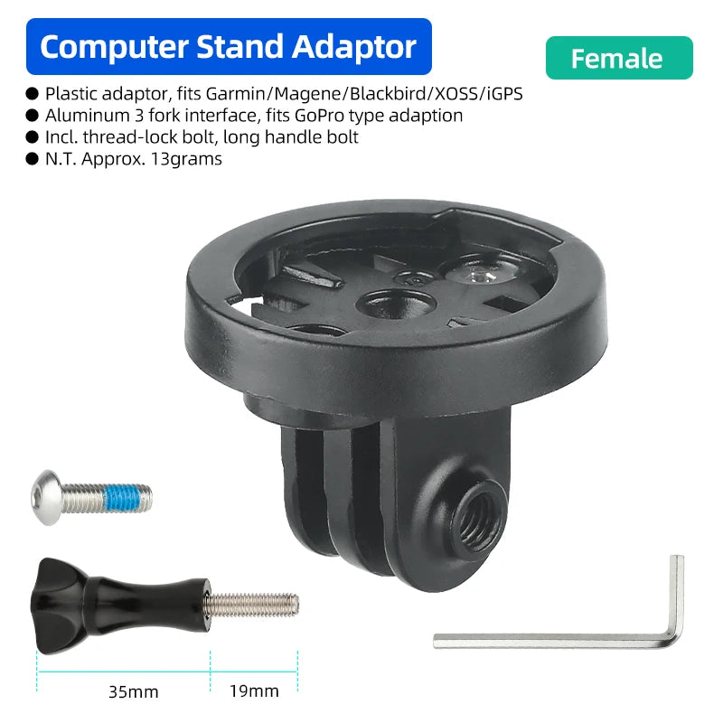 DEEMOUNT Bicycle Computer Mount &ndash; Durable and Lightweight Design Female S035GM / CHINA