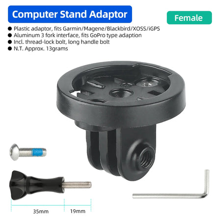 DEEMOUNT Bicycle Computer Mount &ndash; Durable and Lightweight Design Female S035GM / CHINA