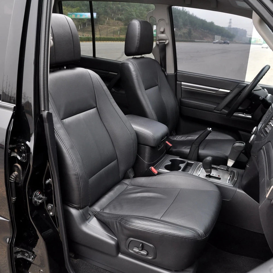 Mitsubishi Pajero Syntetisk Læder Tilpassede Bil Sædeovertræk Sæt