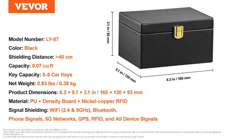 Faraday Pouch Set Fireproof Waterproof Laptops Keys 6.3 4.7 4 Box Set / france