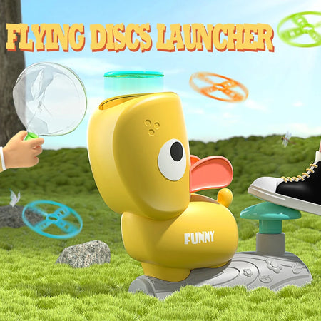 Air Discs Launcher &ndash; Fun Indoor and Outdoor Flying Game
