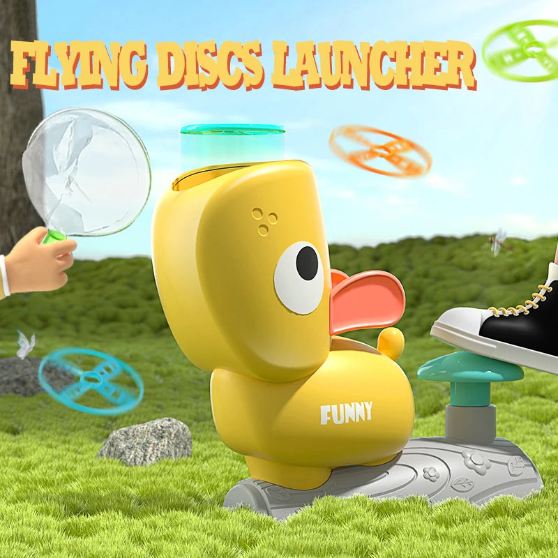 Air Discs Launcher &ndash; Fun Indoor and Outdoor Flying Game