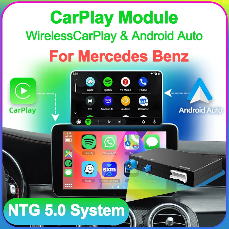 Mercedes NTG 5.0 Wireless CarPlay Android Auto Interface, Mirror Link